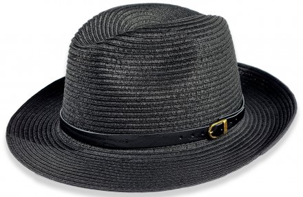 Kapelusze - Gårda Agrigento Fedora (czarny)