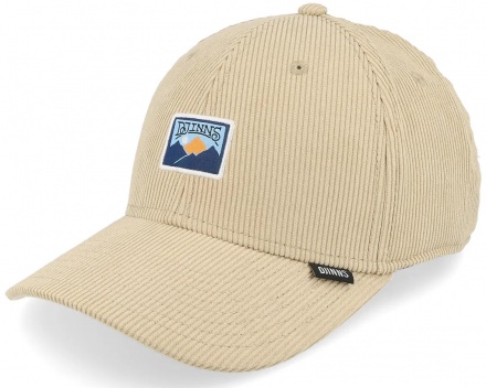 Czapka z daszkiem - Djinns 6 Panel TrueFit Corduroy Cap Mountains (beżowy)