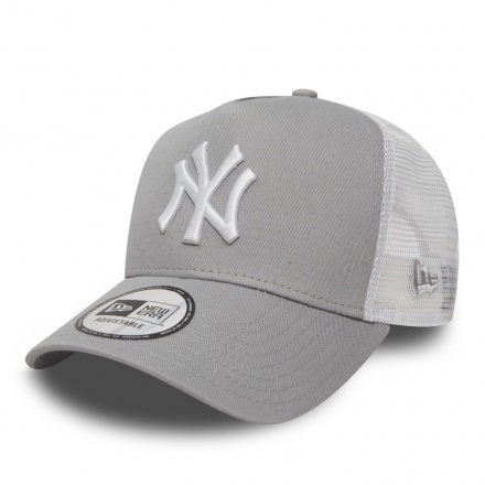 Czapka z daszkiem - New Era New York Yankees 9FORTY Trucker (szary/biały)