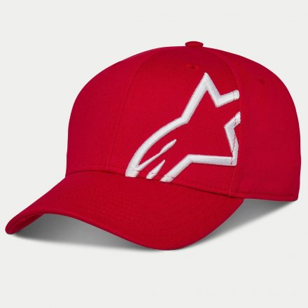 Czapka - Alpinestars Corp Snap 2 Cap (czerwony/biały)