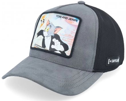 Czapka z daszkiem - Capslab Tom & Jerry Premium (czarny/szary)