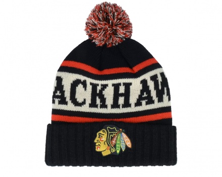 Czapka - American Needle Chicago Blackhawks Pillow Line Knit (czarny/biało/czerwony)
