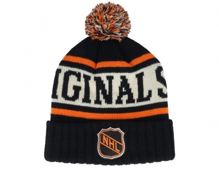 Czapka - American Needle NHL Pillow Line Knit (czarny/biały/pomarańczowy)