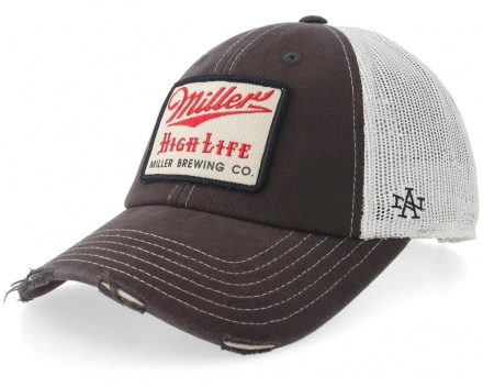Czapka z daszkiem - American Needle Miller High Life Trucker (ciemnoszary/biały)
