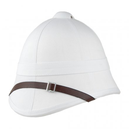 Kapelusze - British Pith Helmet (biały)
