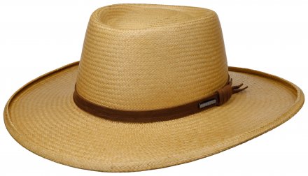 Kapelusze - Stetson Gambler Panama (beżowy)