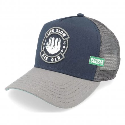 Czapka z daszkiem - Coastal HFT Die Old Trucker (niebieski/szary)