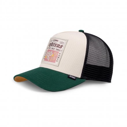 Czapka z daszkiem - Djinns HFT Food Oysters Trucker (biały/zielony)