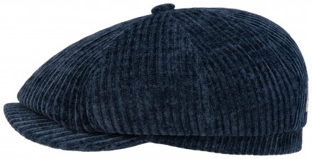 Kaszkiet - Stetson Hatteras Corduroy Jersey Newsboy Cap (niebieski)