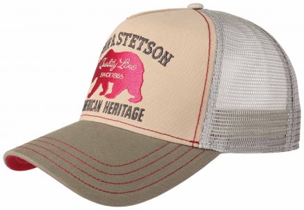 Caps - Stetson Trucker Cap Bear (beżowy)