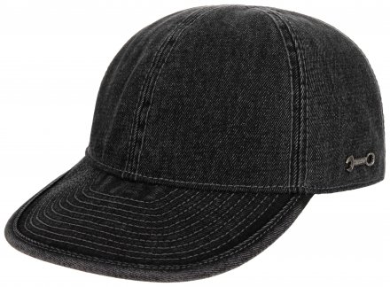 Caps - Stetson Engineer Cap Denim Garage Theme (czarny)