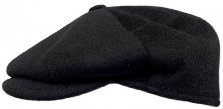 Kaszkiet - Gårda Cuba Newsboy Wool Cap (czarny)