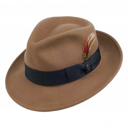 Kapelusze - Crushable C-Crown Fedora (jasnobrązowy)
