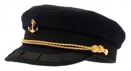 Fiddler cap - CTH Ericson Captain Haddock Mariner's Cap (niebieski)