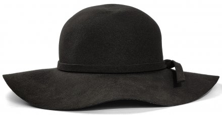 Kapelusze - Gårda Lessola Floppy Wool Hat (czarny)
