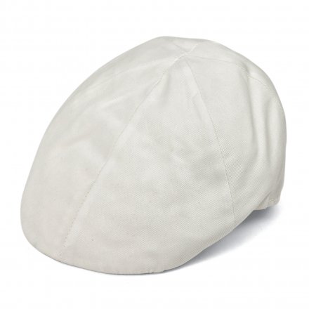 Kaszkiet - Gårda Vico Cotton Flat Cap (krem)