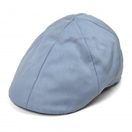 Kaszkiet - Gårda Vico Cotton Flat Cap (jasnoniebieski)