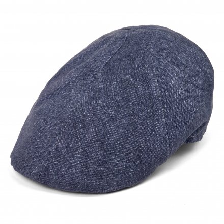 Kaszkiet - Gårda Tallone Linen Flat Cap (niebieski)