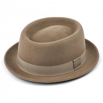 Kapelusze - Gårda Asolo Pork Pie Wool Hat (beżowy)