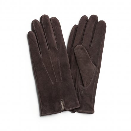 Rękawice - HK Women's glove Vent Lambsuede, Wool blend lining (brązowy)