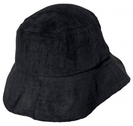 Kapelusze - Gårda Suede Bucket (czarny)