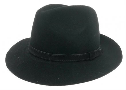 Kapelusze - Gårda Tropea Fedora Wool Hat (czarny)