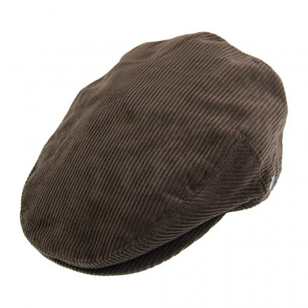 Kaszkiet - Jaxon Hats Corduroy Flat Cap (brązowy)