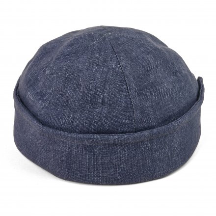 Czapka - Gårda Cavo Linen Docker Beanie (niebieski)