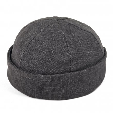 Czapka - Gårda Cavo Linen Docker Beanie (Ciemno Szary)