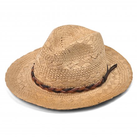 Słomiany kapelusz - Gårda Vezzani Fedora (natura)