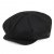 Kaszkiet - Jaxon Hats Marl Tweed Big Apple Cap (czarny)