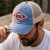 Czapka z daszkiem - Black River Memphis Washed Trucker (jasnoniebieski/krem)