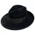 Kapelusze - Gårda Volterra Fedora Wool Hat (czarny)
