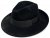 Kapelusze - Gårda Volterra Fedora Wool Hat (czarny)