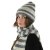 Czapka - Gårda Lech Striped Wool Mix Beanie (beżowy/szary)