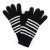 Rękawice - Gårda Cavalese Knitted Wool Mix Gloves (czarny/biały)