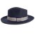 Kapelusze - Gårda Belluno Crushable Wool felt Fedora (niebieski)