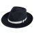 Kapelusze - Gårda Belluno Crushable Wool felt Fedora (czarny)