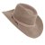 Kapelusze - Gårda Bowmont Crushable Wool felt Western hat (greige)