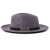 Kapelusze - Gårda Braga Wool felt Fedora (szary)