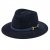 Kapelusze - Gårda Braga Wool felt Fedora (granatowy)