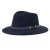Kapelusze - Gårda Braga Wool felt Fedora (granatowy)