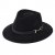 Kapelusze - Gårda Braga Wool felt Fedora (czarny)