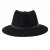 Kapelusze - Gårda Braga Wool felt Fedora (czarny)
