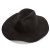 Kapelusze - Gårda Fabriano Wide Brim Wool Fedora (czarny)