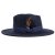 Kapelusze - Gårda Molinella Crushable Wool felt Fedora (niebieski)