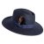 Kapelusze - Gårda Molinella Crushable Wool felt Fedora (niebieski)