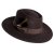 Kapelusze - Gårda Molinella Crushable Wool felt Fedora (brązowy)
