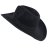 Kapelusze - Gårda Pocatello Crushable Wool felt Western hat (czarny)