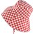 Kapelusze - Gårda Poppy Checkered sun hat (czerwony)